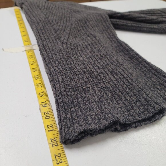 Sundance Womens Ribbed Turtle Neck Sweater Size L Gray Academia Neutral Teacher - Picture 7 of 9